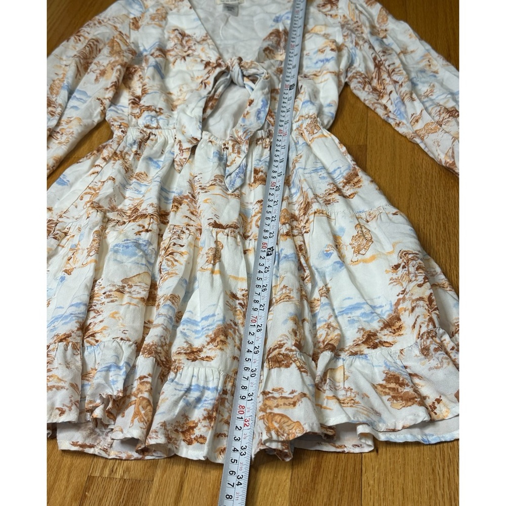 Anthropologie L Space Stay Golden Cover-Up Mini Dress View 4